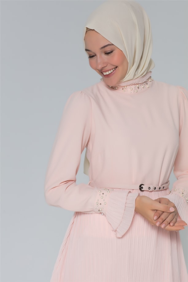 Belli Elbise 18Ya0907 Pudra