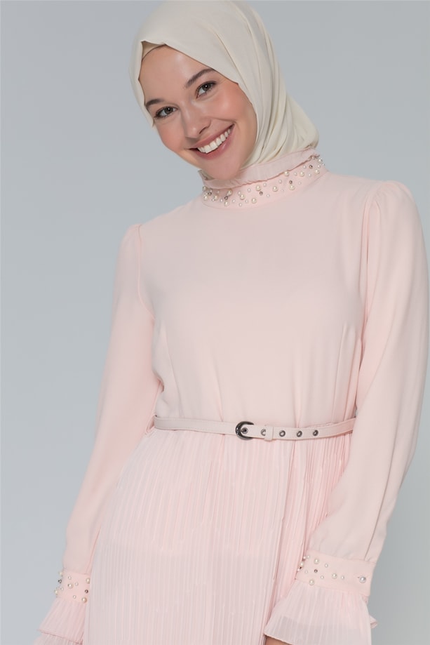 Belli Elbise 18Ya0907 Pudra
