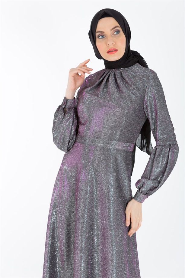Armine Abiye Elbise 18Ya1118 Mürdüm