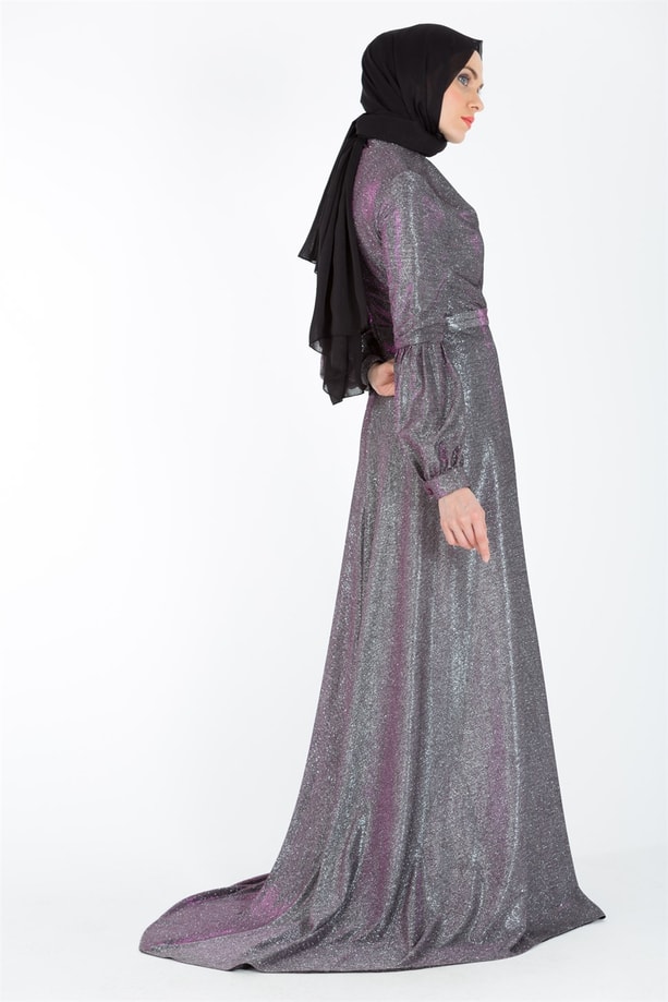 Armine Abiye Elbise 18Ya1118 Mürdüm