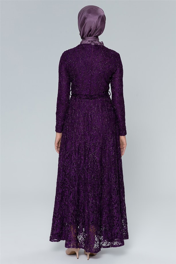 Armine Abiye Elbise 18Ya1625 Mor