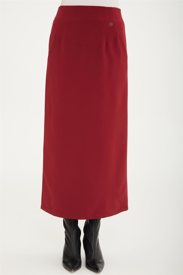 Armine Basic Uzun Etek 20Ka1003 Bordo