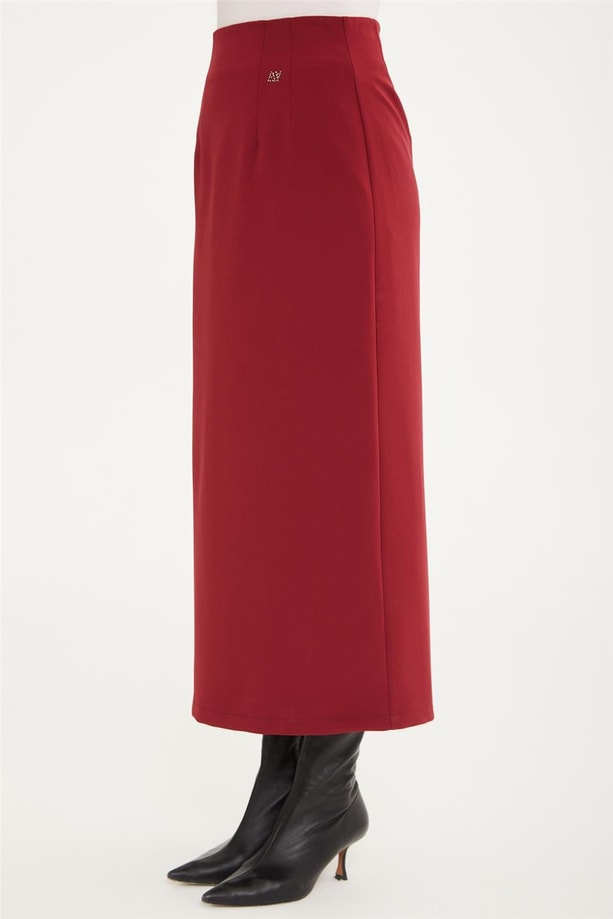 Armine Basic Uzun Etek 20Ka1003 Bordo
