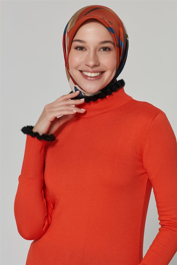 Armine Triko Bluz 20Ka2004 Kırmızı
