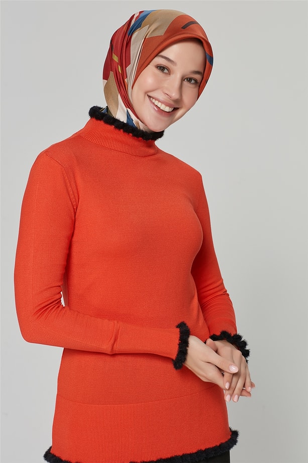 Armine Triko Bluz 20Ka2004 Kırmızı