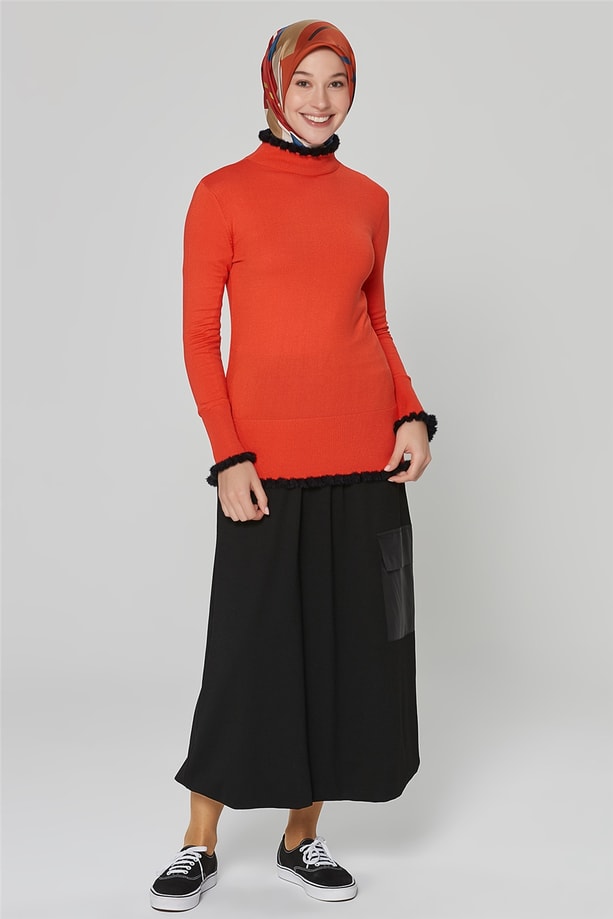 Armine Triko Bluz 20Ka2004 Kırmızı
