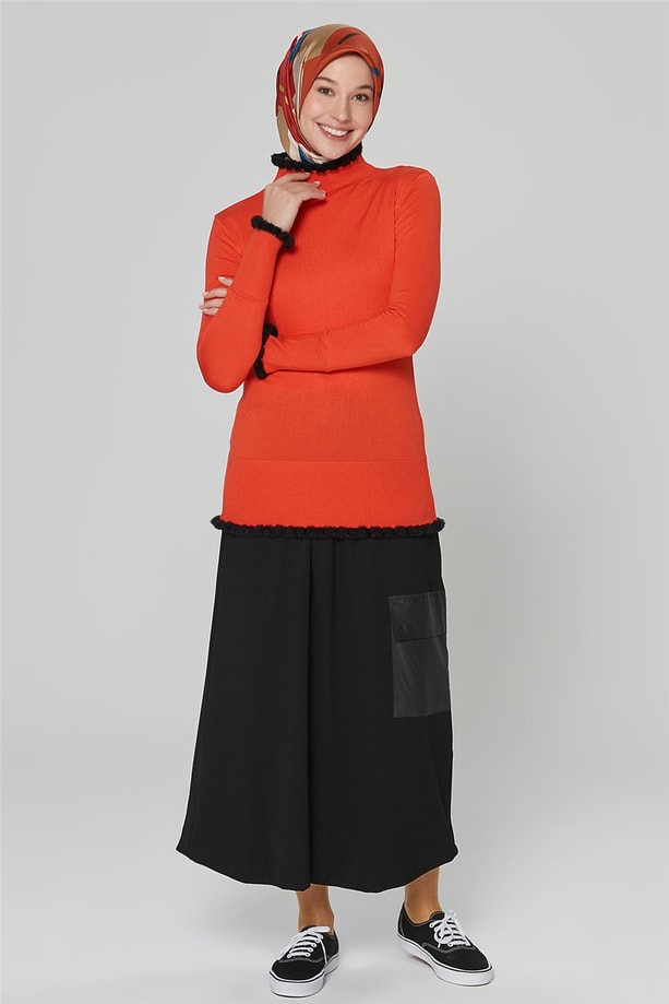 Armine Triko Bluz 20Ka2004 Kırmızı
