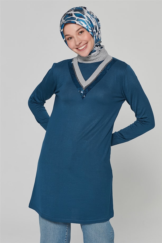 Armine Triko Tunik 20Ka2006 Mavi
