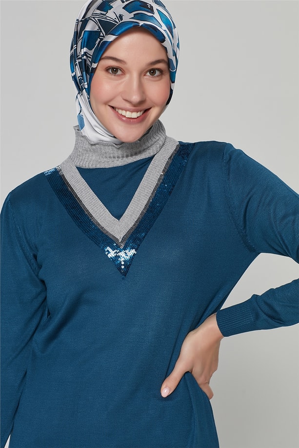 Armine Triko Tunik 20Ka2006 Mavi
