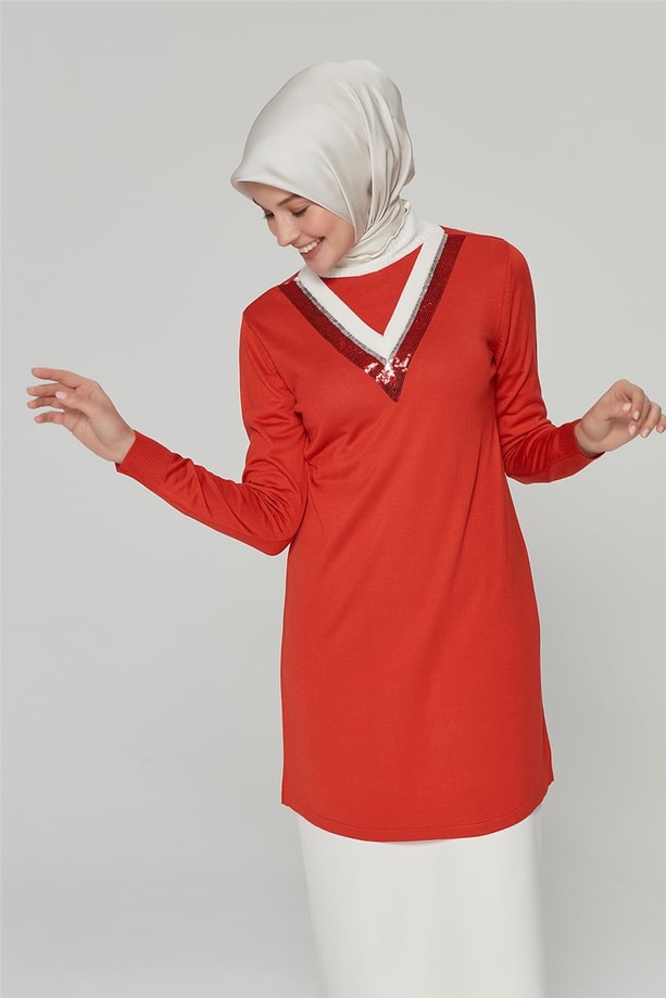 Armine Triko Tunik 20Ka2006 Narçiçeği
