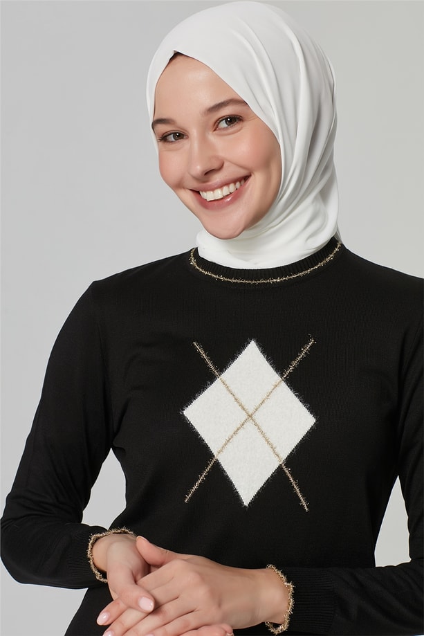 Armine Triko Tunik 20Ka2007 Siyah Gold