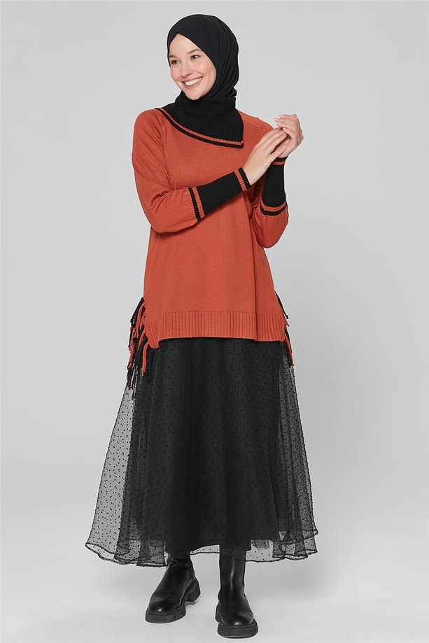Armine Triko Tunik 20Ka2010 Kiremit