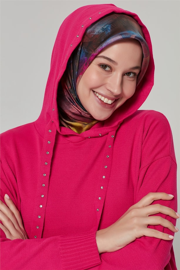 Armine Triko Tunik 20Ka2011 Fuşya