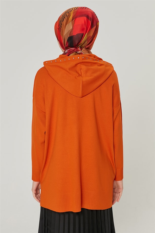 Armine Triko Tunik 20Ka2011 Yanık Oranj