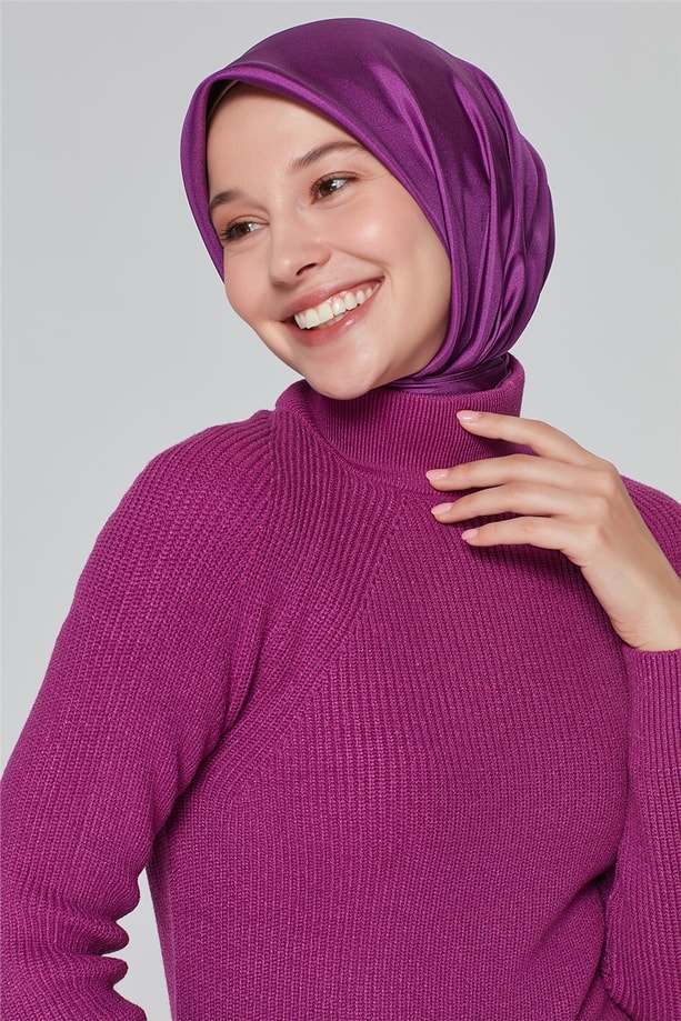 Armine Triko Bluz 20Ka2013 Erguvan