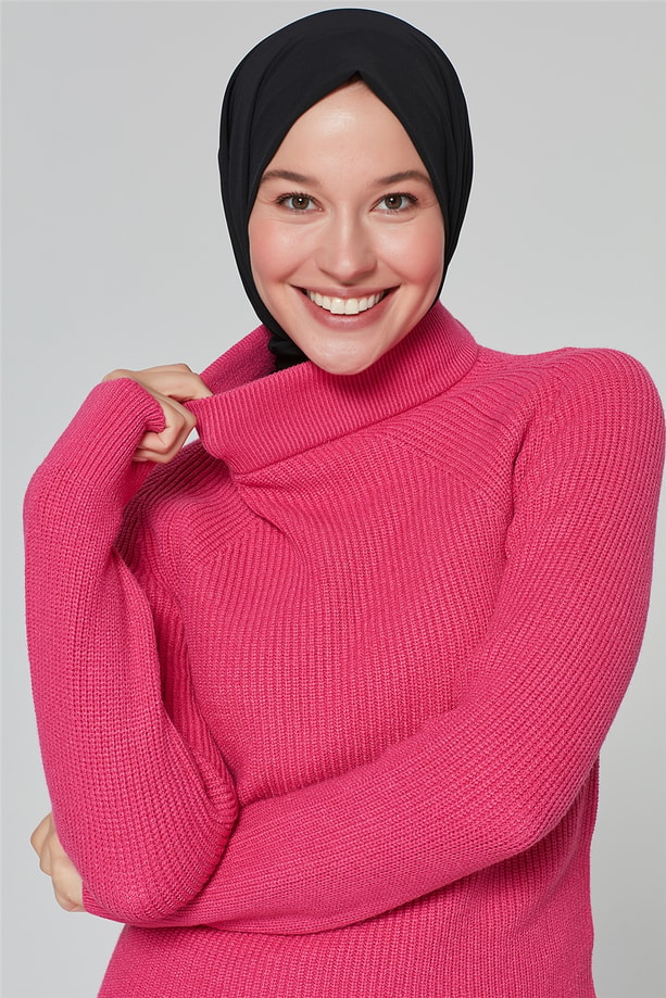 Armine Triko Bluz 20Ka2013 Fuşya