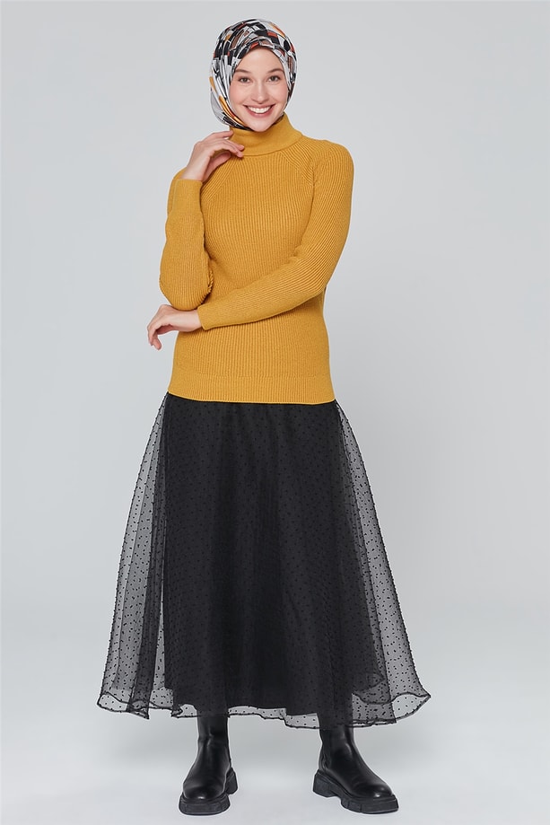 Armine Triko Bluz 20Ka2013 Safran