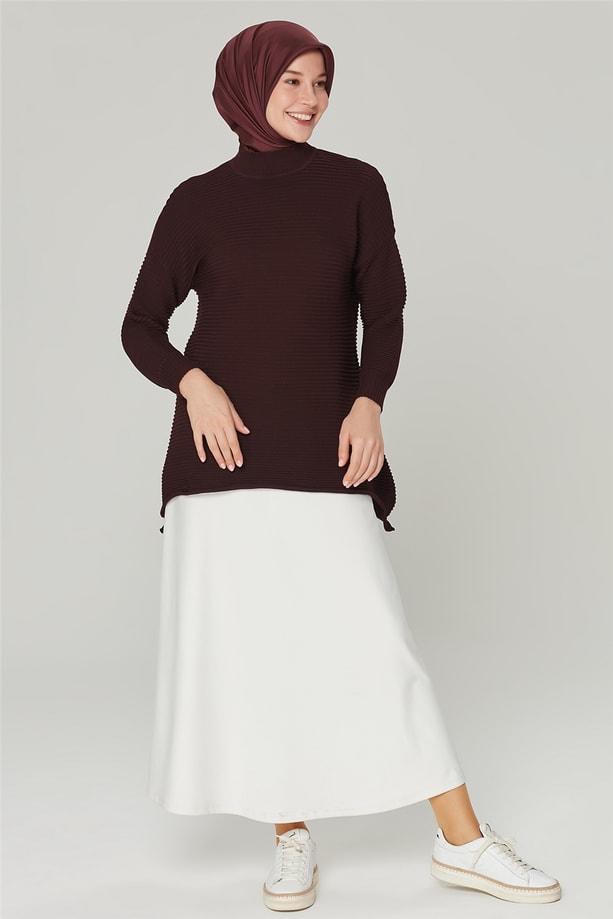 Armine Triko Tunik 20Ka2016 Bordo