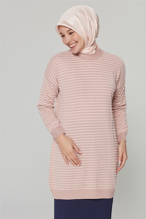 Armine Triko Tunik 20KA2020 Pudra