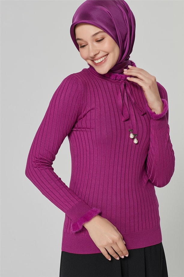 Armine Bluz 20KA2033 Erguvan