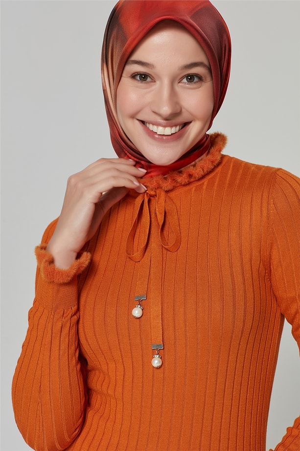 Armine Bluz 20KA2033 Yanık Oranj
