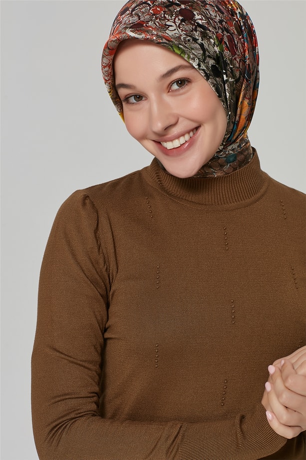 Armine Bluz 20KA2038 Yağ Yeşili