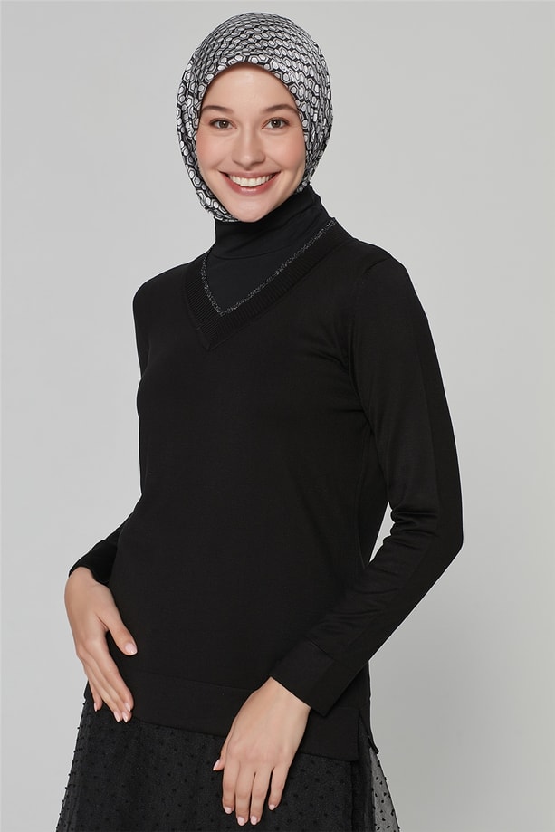 Armine Bluz 20KA2044 Siyah