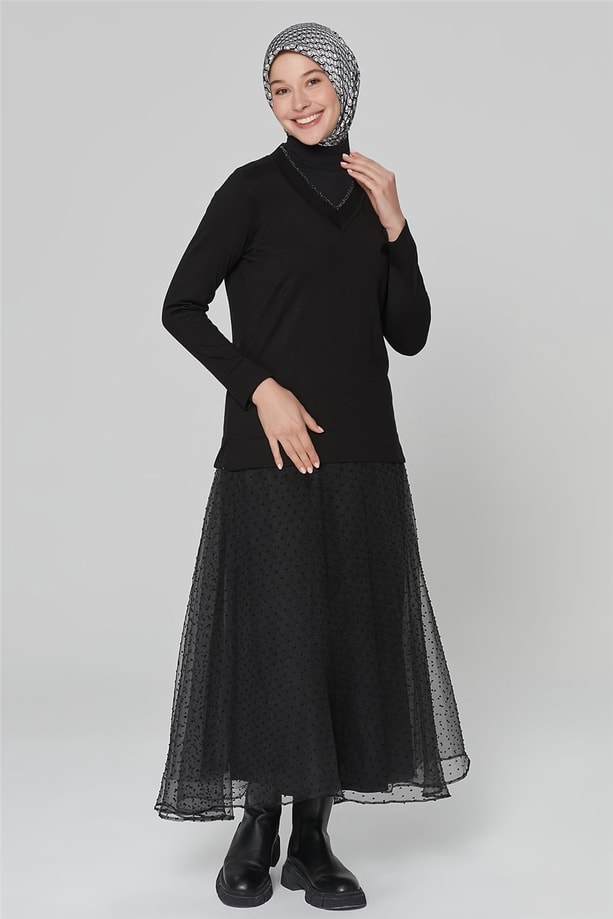 Armine Bluz 20KA2044 Siyah