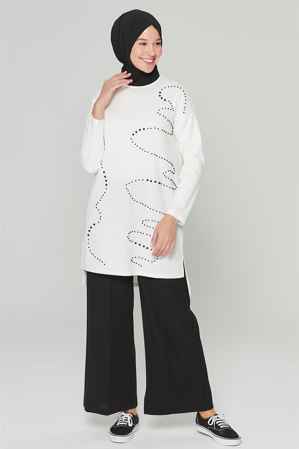 Armine Bluz 20Ka3916 Beyaz
