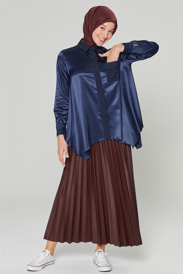 Armine Gömlek 20Ka3925 İndigo