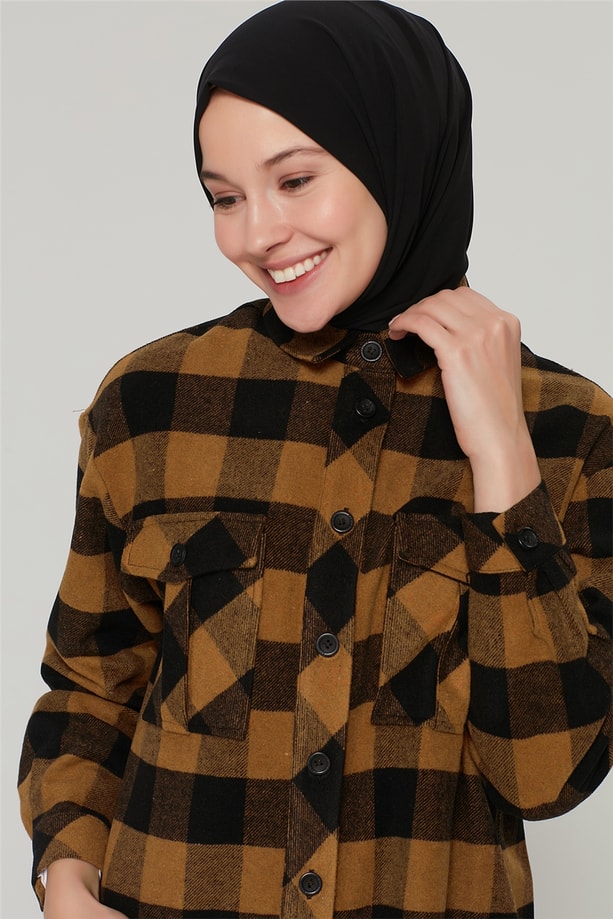Armine Gömlek 20KA3928 Camel