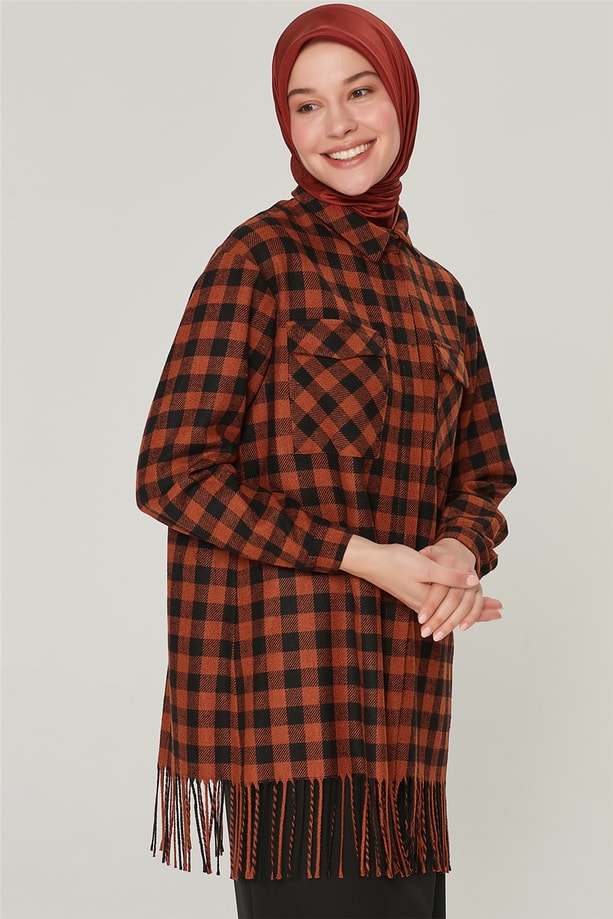 Armine Gömlek 20KA3930 Oranj