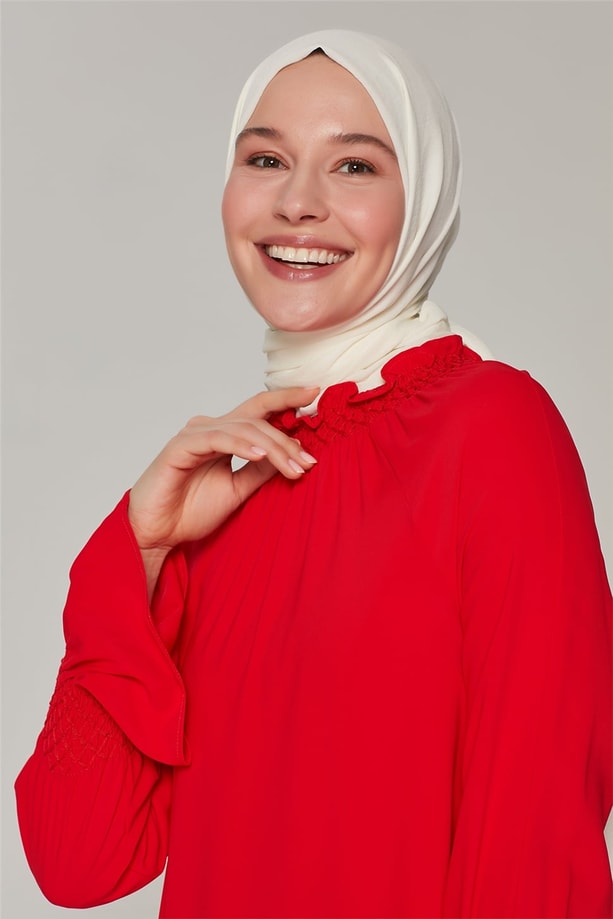 Armine Büzgü Detaylı Tunik 20Ka4300 Narçiçeği