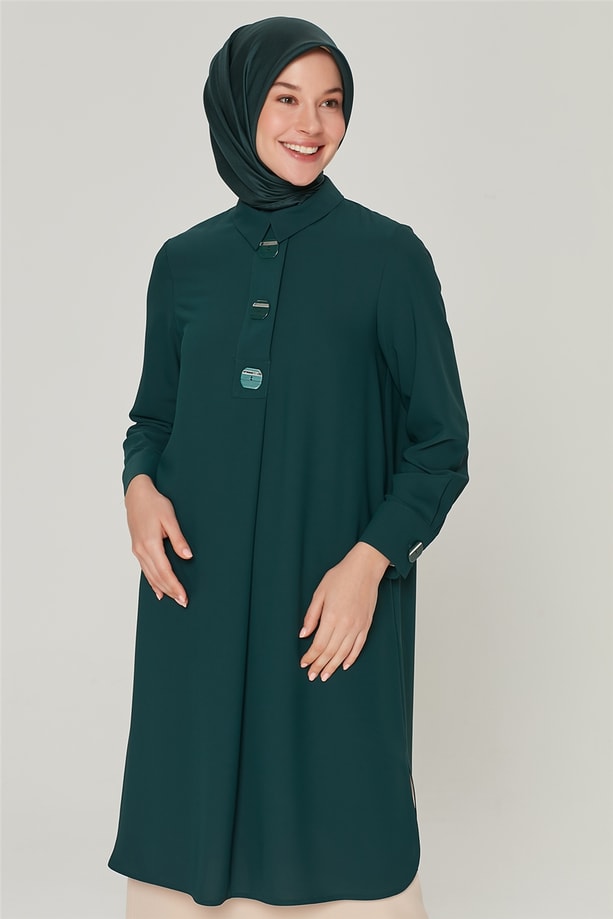 Armine Tunik 20K4334 Zümrüt