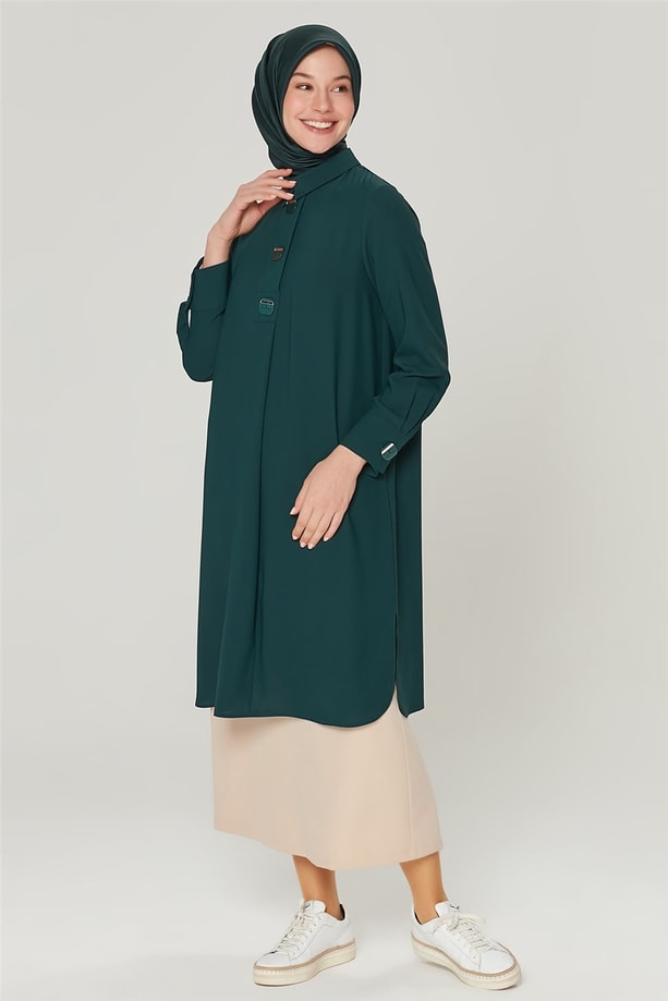 Armine Tunik 20K4334 Zümrüt