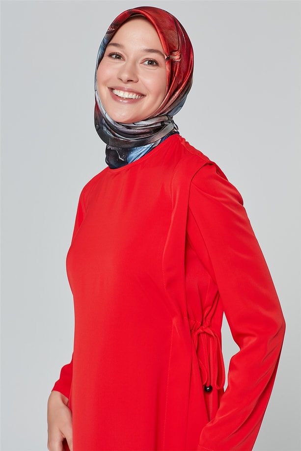 Armine Yanları Düğmeli Takım 20Ka6209 Narçiçeği