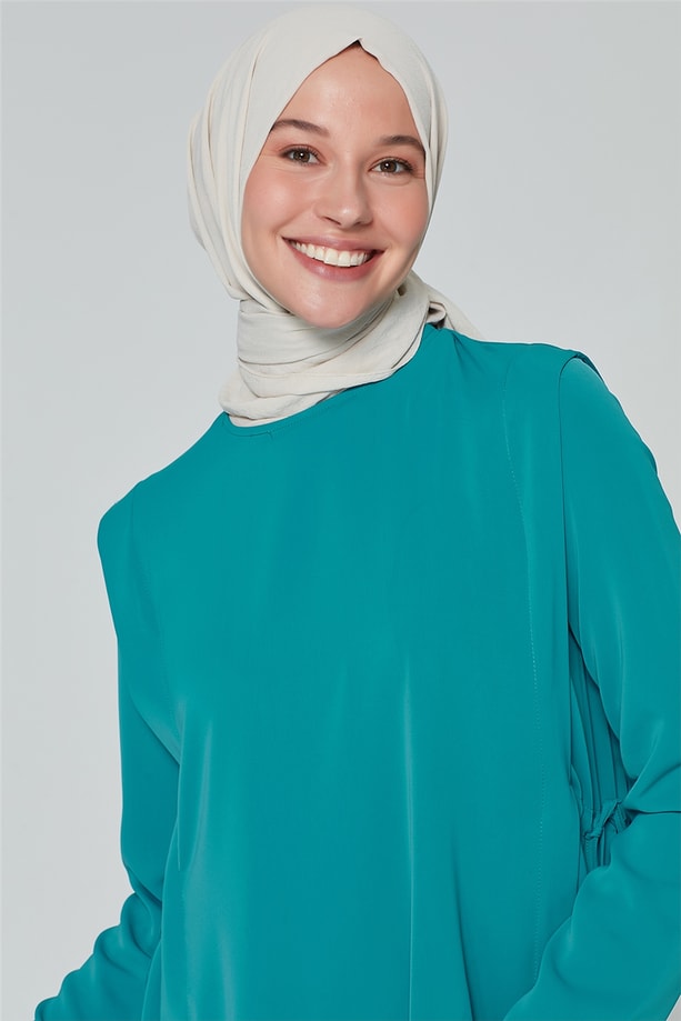 Armine Yanları Düğmeli Takım 20Ka6209 Çam Yeşili