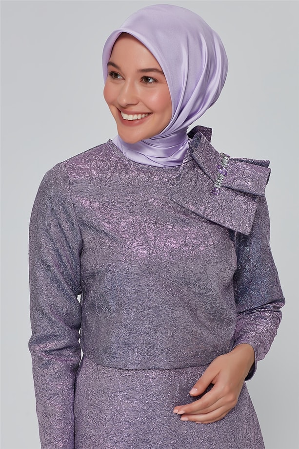 Armine Şık Simli Takım 20Ka6219 Lila