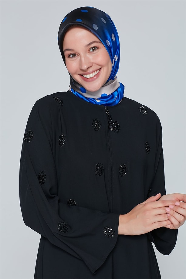 Armine Boncuklu Ferace 20Ka8300 Siyah