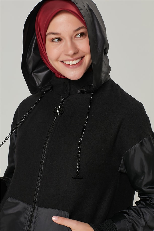 Armine Manto 20Ka8402 Siyah