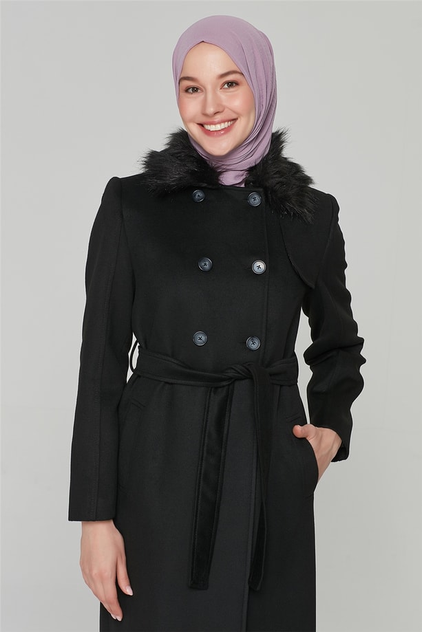 20K8425 Armine Manto Siyah