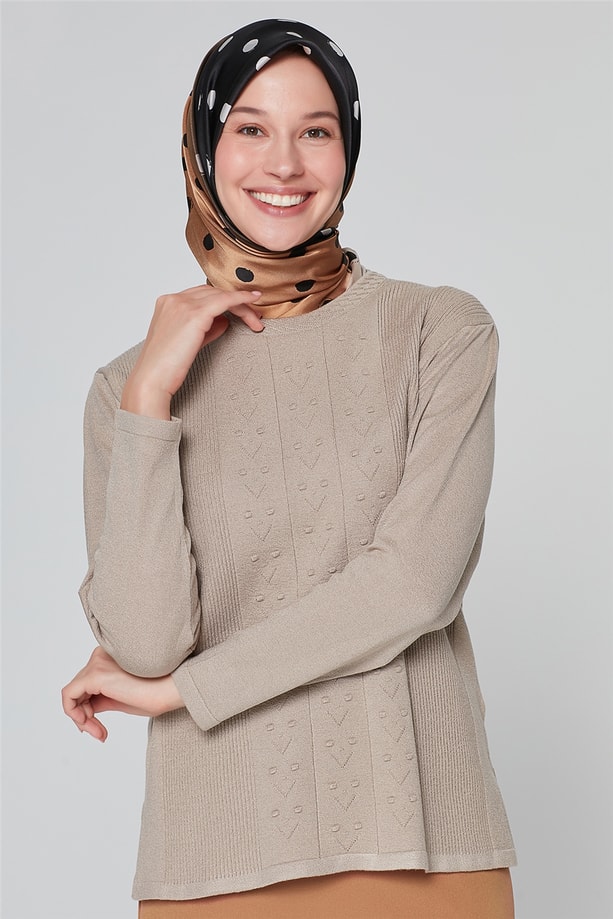 Armine Triko Kazak 20Ka9001 Taş