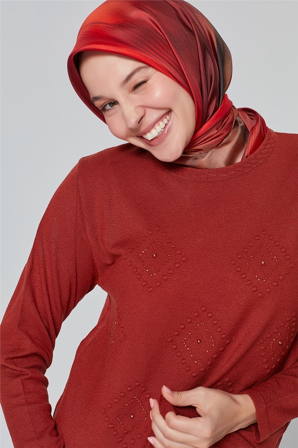 Armine Triko Kazak 20Ka9003 Kiremit