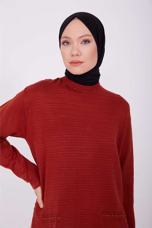 Armine Triko Kazak 20Ka9004 Kiremit