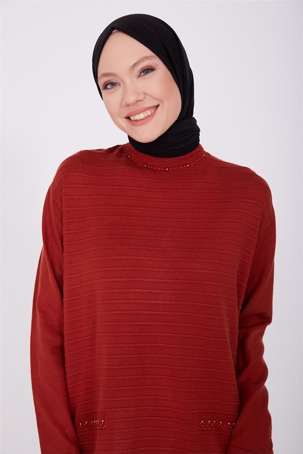 Armine Triko Kazak 20Ka9004 Kiremit