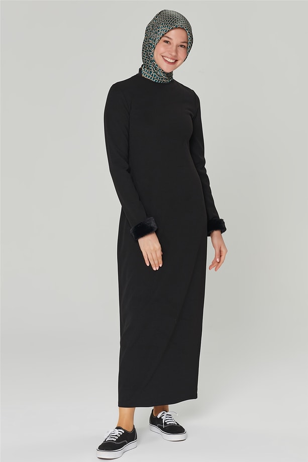 Armine Elbise 20KA9228 Siyah