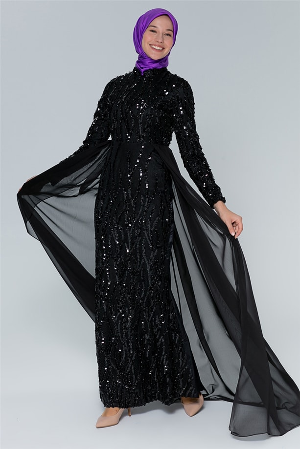Armine Pullu Abiye 20Ya1514 Siyah