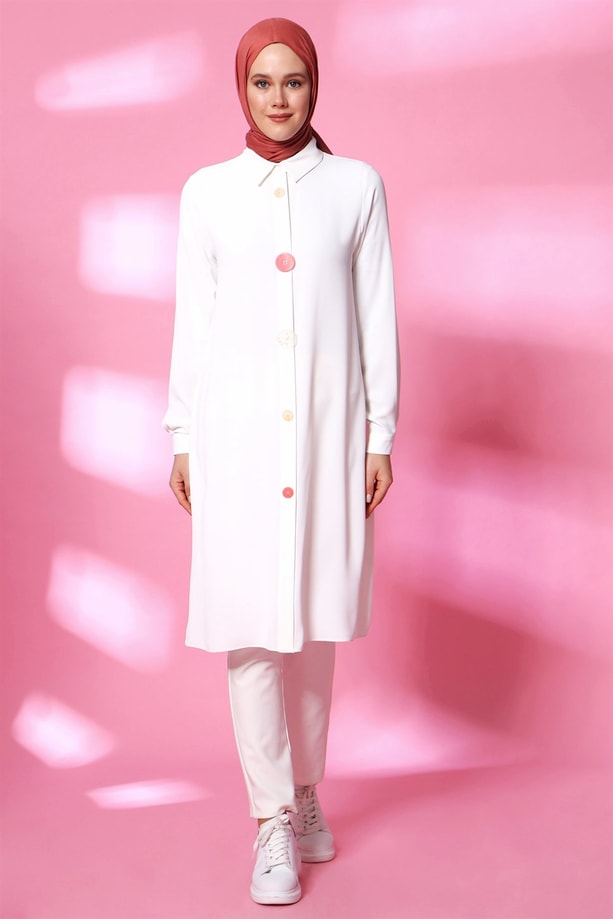 Armine Tunik 20Ya4208 Ekru
