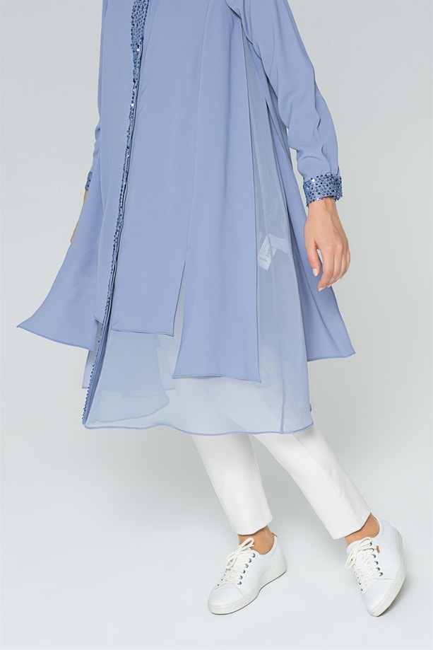 Armine Tunik 20Ya4245 Gri Mavi