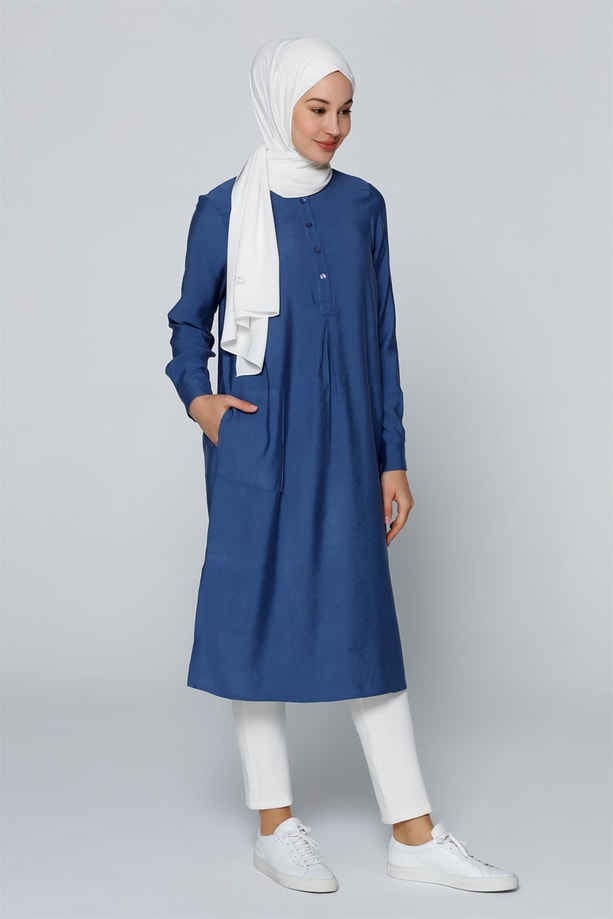 Armine Tunik 20Ya4254 İndigo